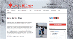 Desktop Screenshot of lovetoskiclub.com