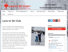 Tablet Screenshot of lovetoskiclub.com